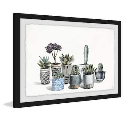 Marmont Hill - Handmade Garden of Succulents Framed Print