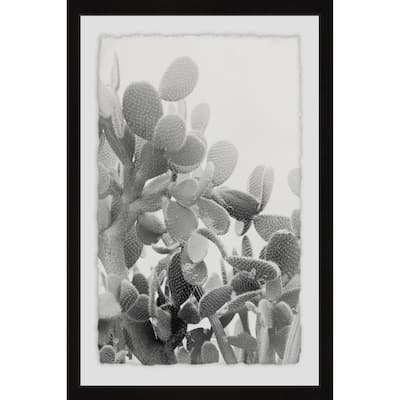 Round Succulent Stems' Framed Painting Print - Multi-Color