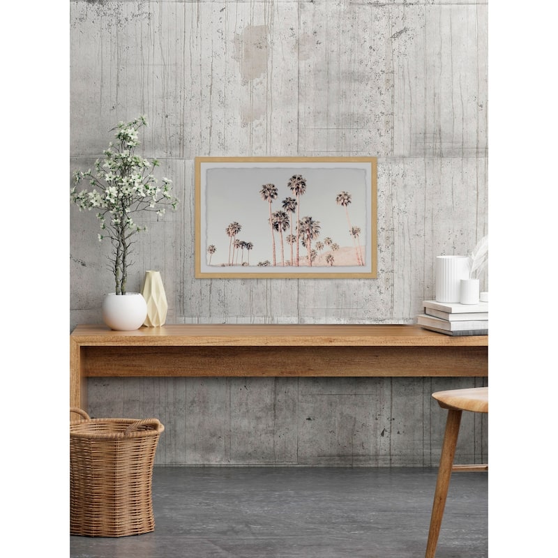 'Palm Tree Overload' Framed Painting Print - Multi-Color