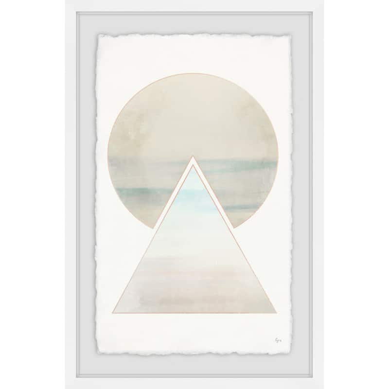 'Sunset Clouds' Framed Painting Print - Multi-Color