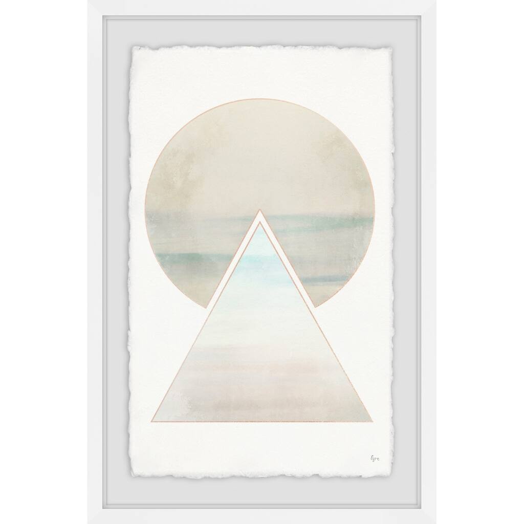 'Sunset Clouds' Framed Painting Print - Multi-Color