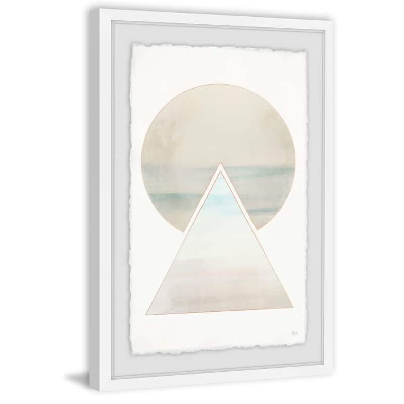 'Sunset Clouds' Framed Painting Print - Multi-Color