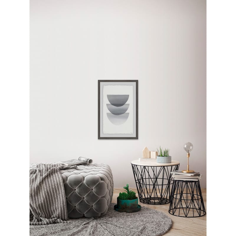 'Dark Shades' Framed Painting Print - Multi-Color