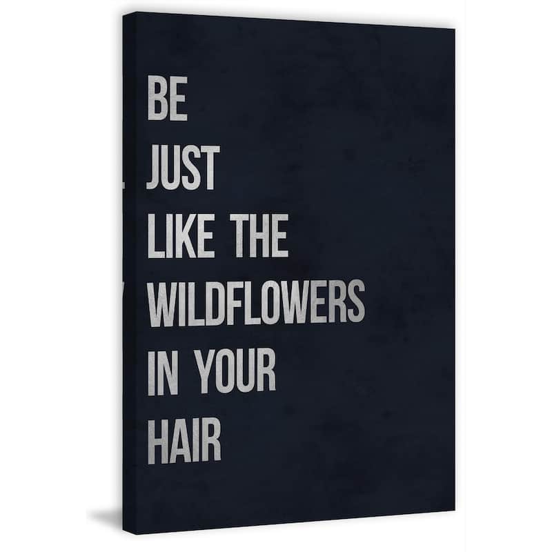 Wildflowers in Your Hair' Painting Print on Wrapped Canvas - Multi-Color