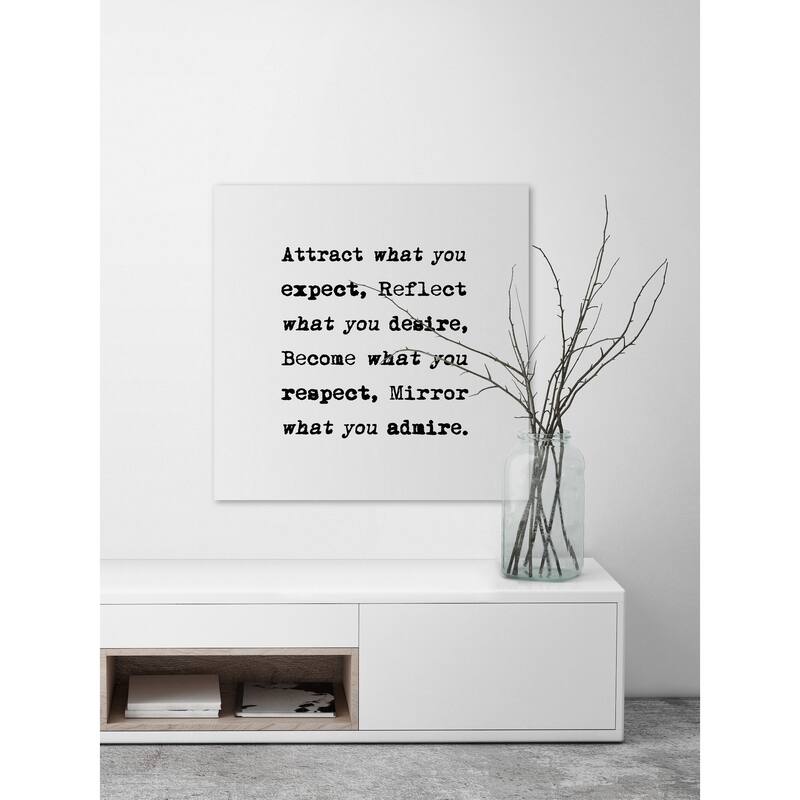 Attract What You Expect' Painting Print on Wrapped Canvas - Multi-Color