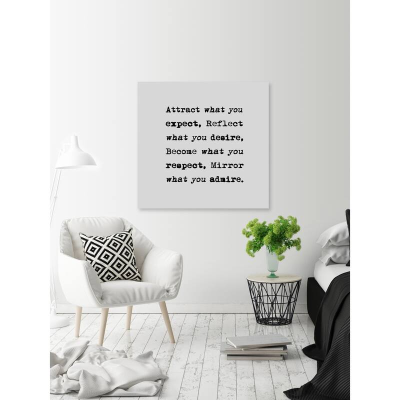 Attract What You Expect' Painting Print on Wrapped Canvas - Multi-Color