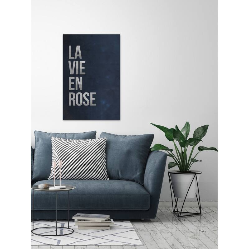 'La Vie En Rose II' Painting Print on Wrapped Canvas - Multi-Color