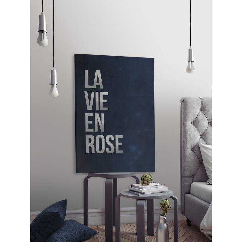 'La Vie En Rose II' Painting Print on Wrapped Canvas - Multi-Color
