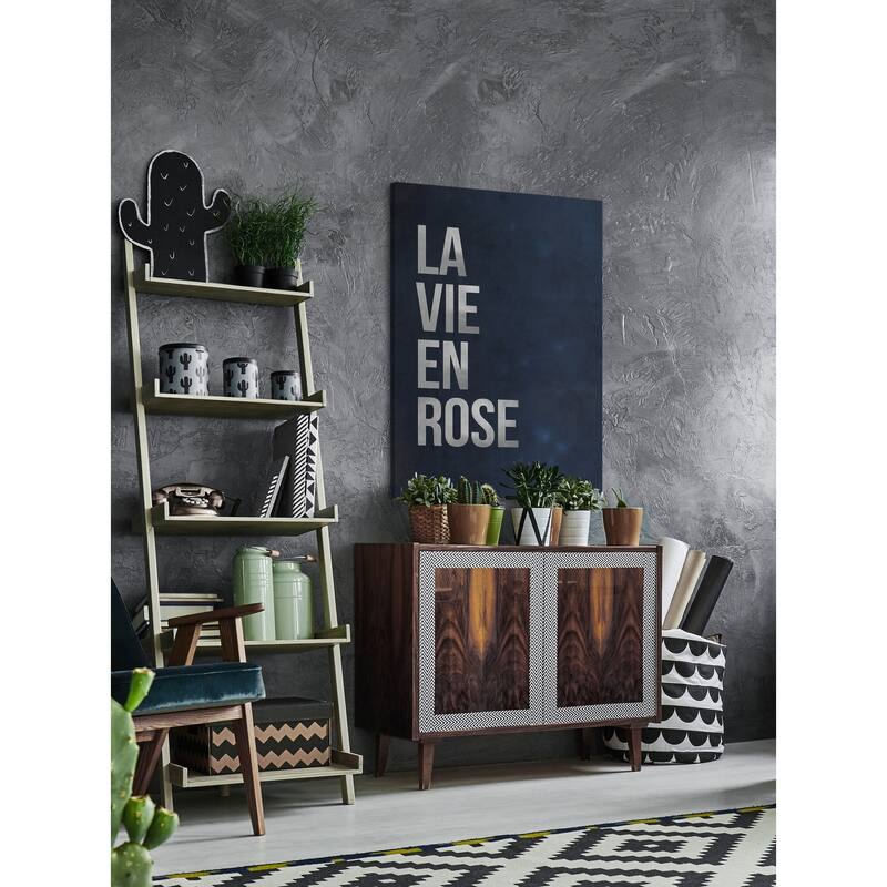 'La Vie En Rose II' Painting Print on Wrapped Canvas - Multi-Color