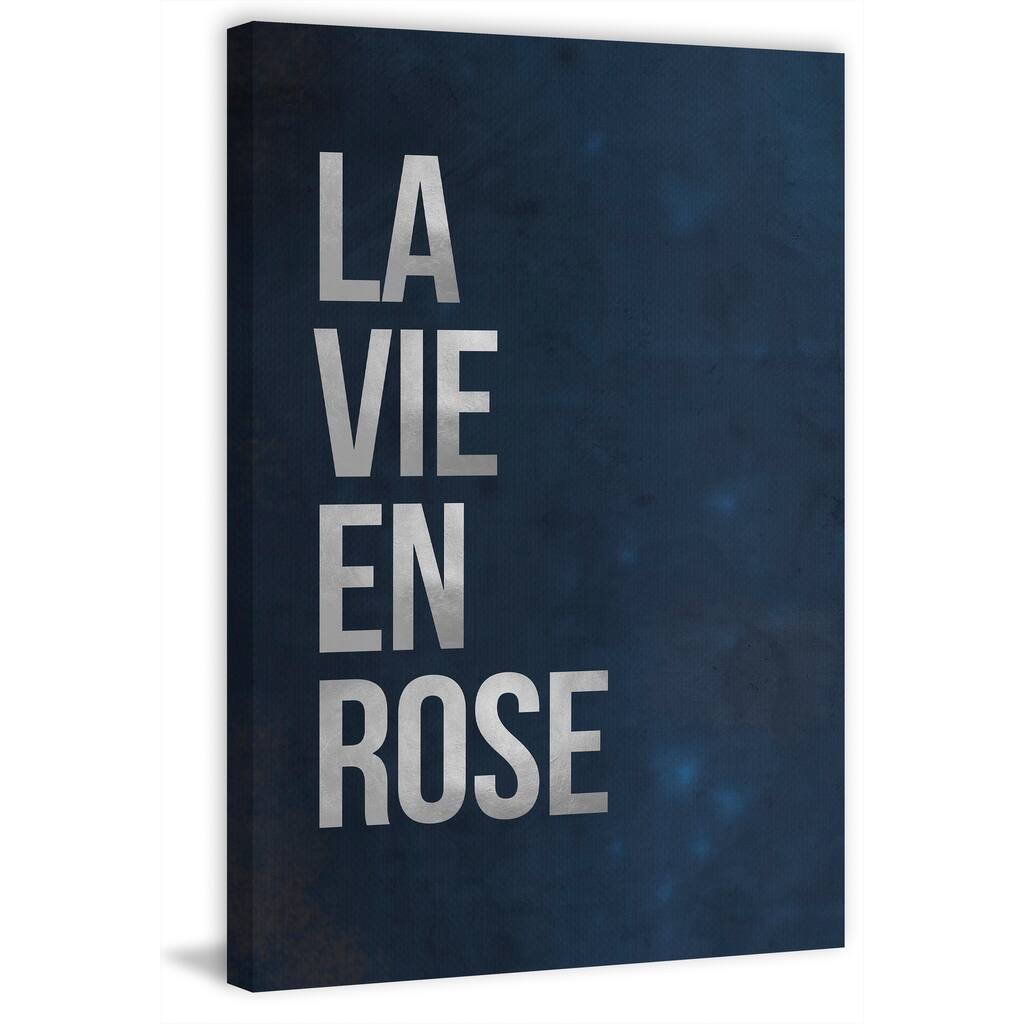 'La Vie En Rose II' Painting Print on Wrapped Canvas - Multi-Color
