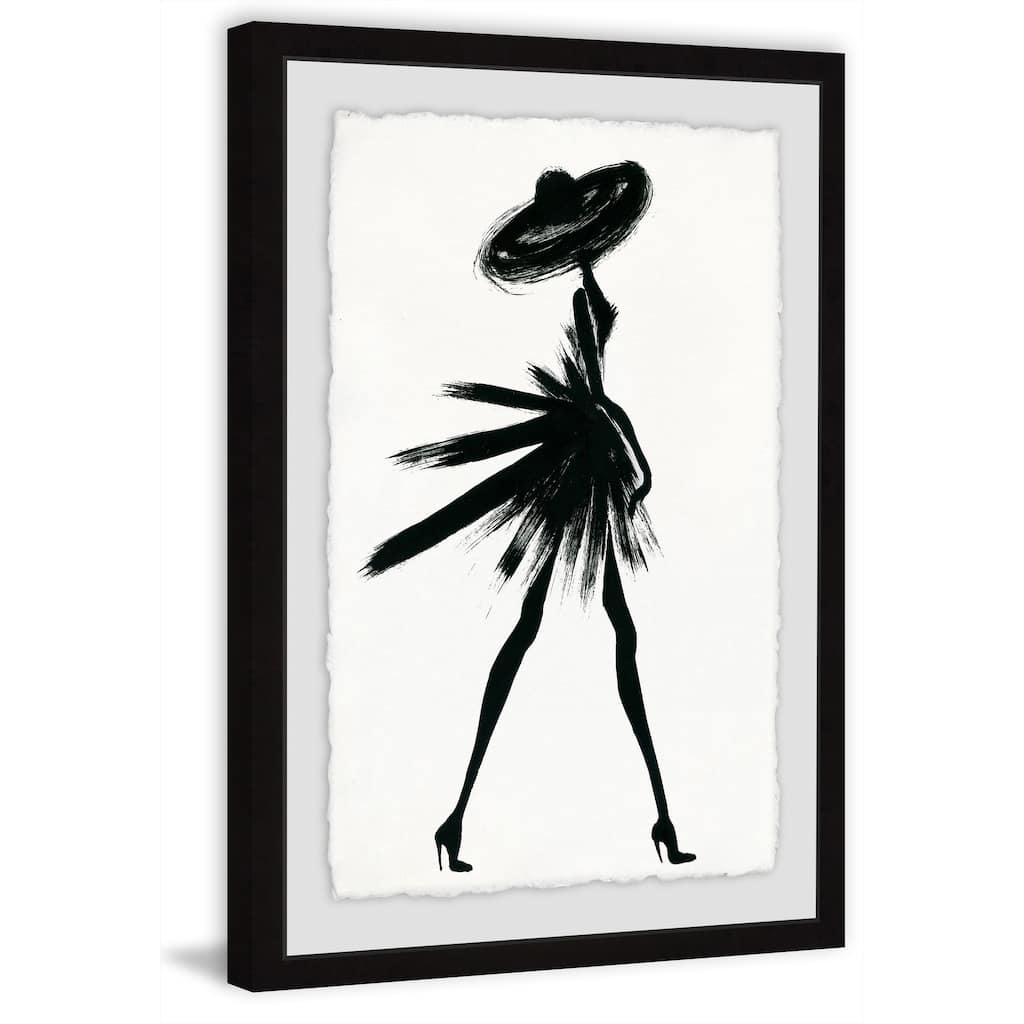 Little Black Dress II' Framed Painting Print - Multi-Color