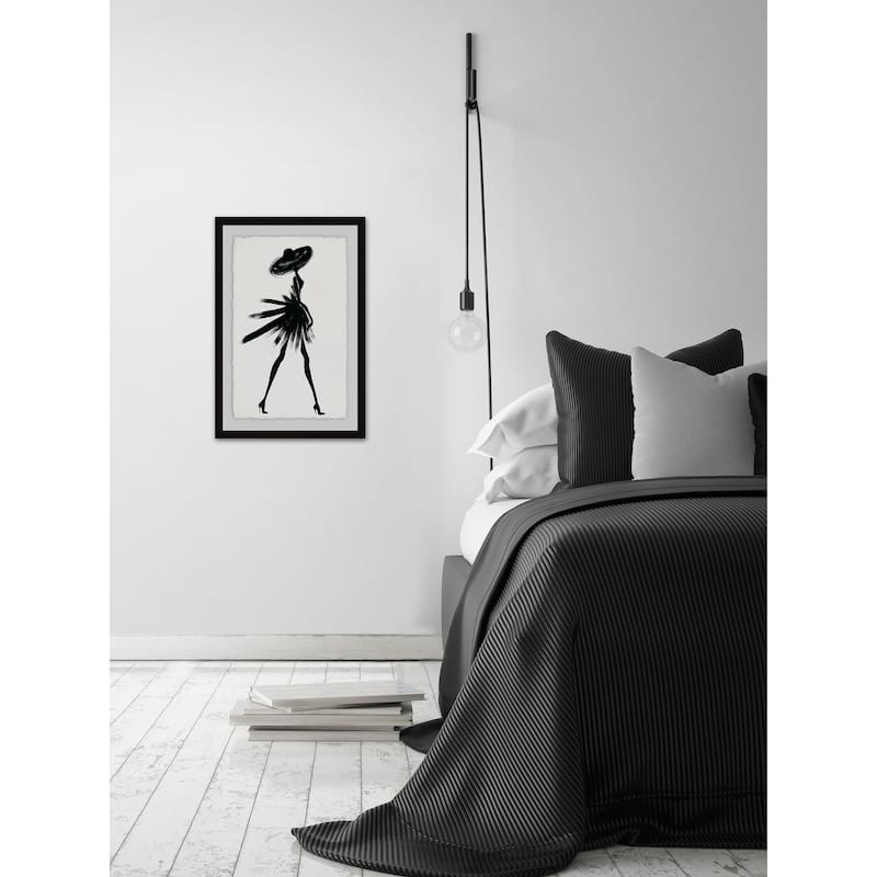 Little Black Dress II' Framed Painting Print - Multi-Color