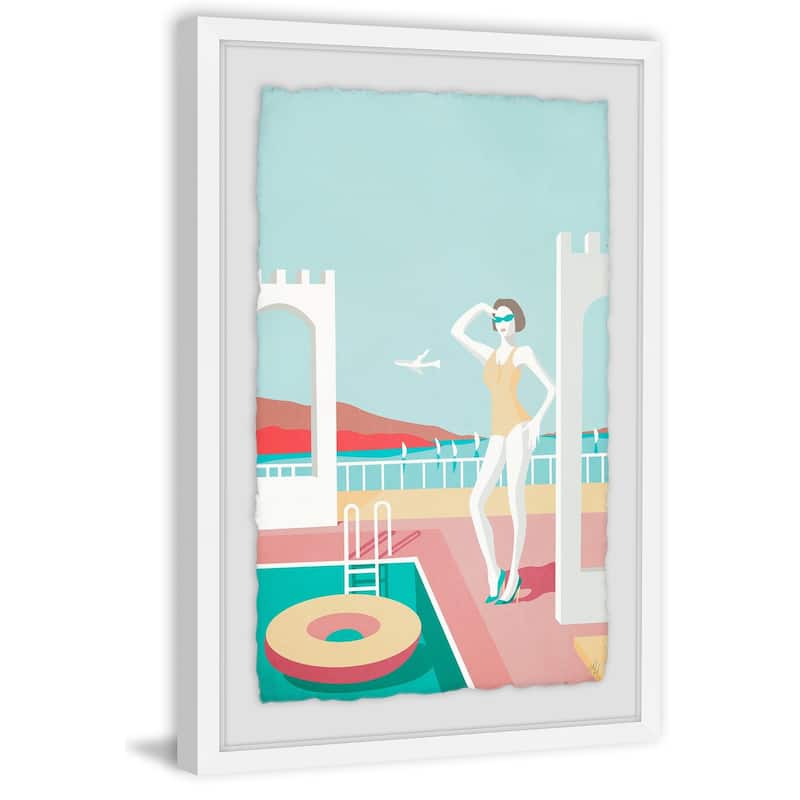 'Summer Fashion IV' Framed Painting Print - Multi-Color