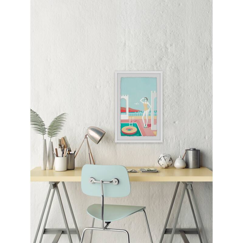 'Summer Fashion IV' Framed Painting Print - Multi-Color