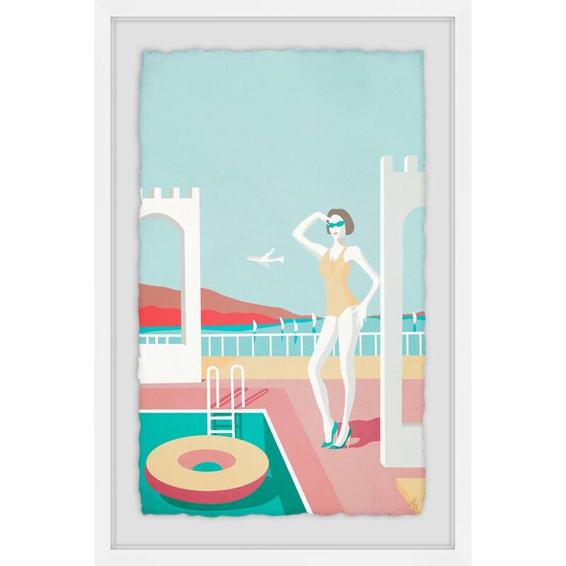 'Summer Fashion IV' Framed Painting Print - Multi-Color