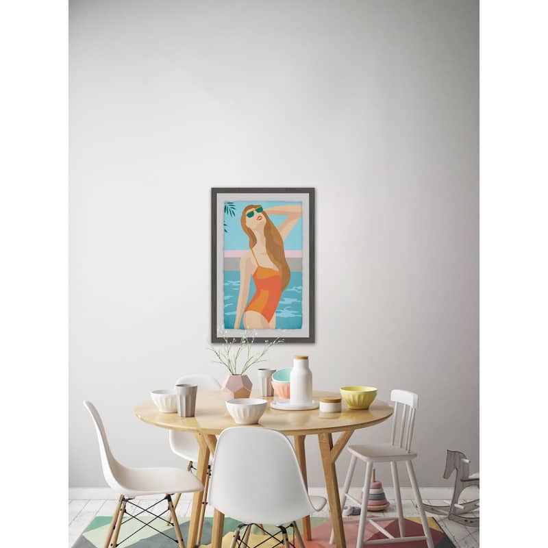 'That Awesome Feeling' Framed Painting Print - Multi-Color