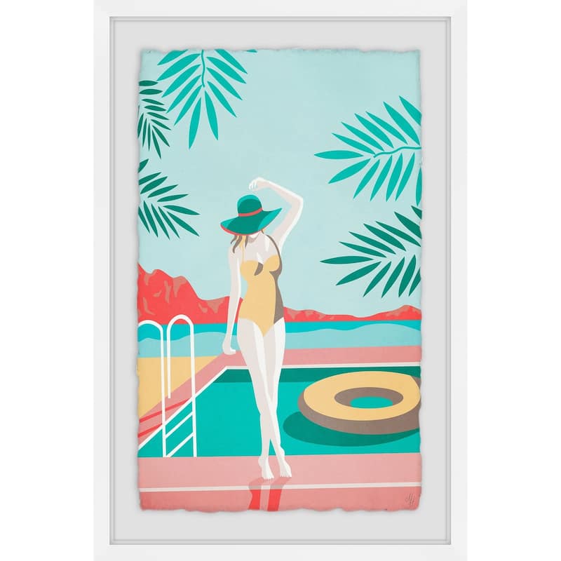 'Summer Fashion' Framed Painting Print - Multi-Color - 16 x 24