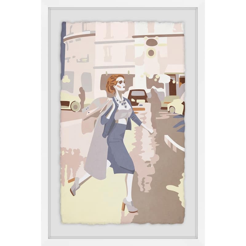 Road Fashion' Framed Painting Print - Multi-Color