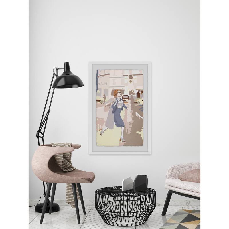 Road Fashion' Framed Painting Print - Multi-Color