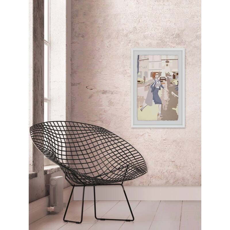 Road Fashion' Framed Painting Print - Multi-Color