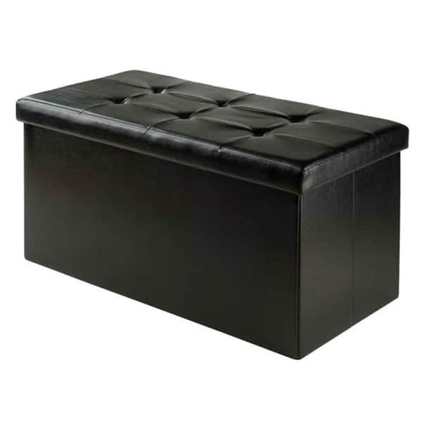 slide 2 of 5, Ashford Ottoman with Storage Faux Leather