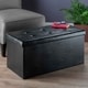 preview thumbnail 5 of 3, Ashford Ottoman with Storage Faux Leather