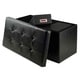 preview thumbnail 4 of 3, Ashford Ottoman with Storage Faux Leather
