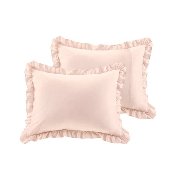 Shop Intelligent Design Brianna Solid Ruffle Floral Comforter Set