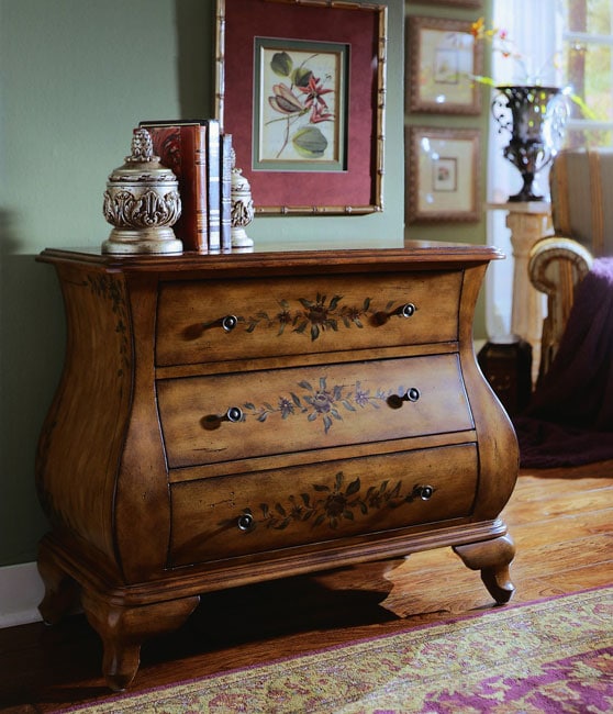 Shop Hand-painted Chestnut Bombay Chest - Free Shipping Today