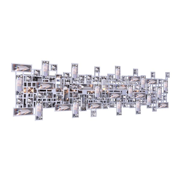 Silver Orchid Bunny 8-light Wall Sconce with Chrome Finish