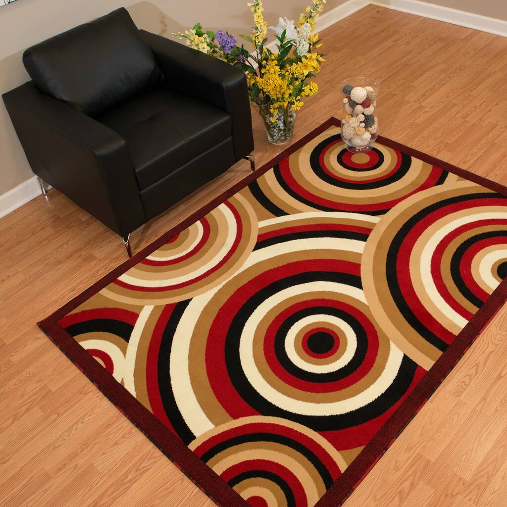 Westfield Home Rize Java Red Accent Rug - 1'10 x 3'1