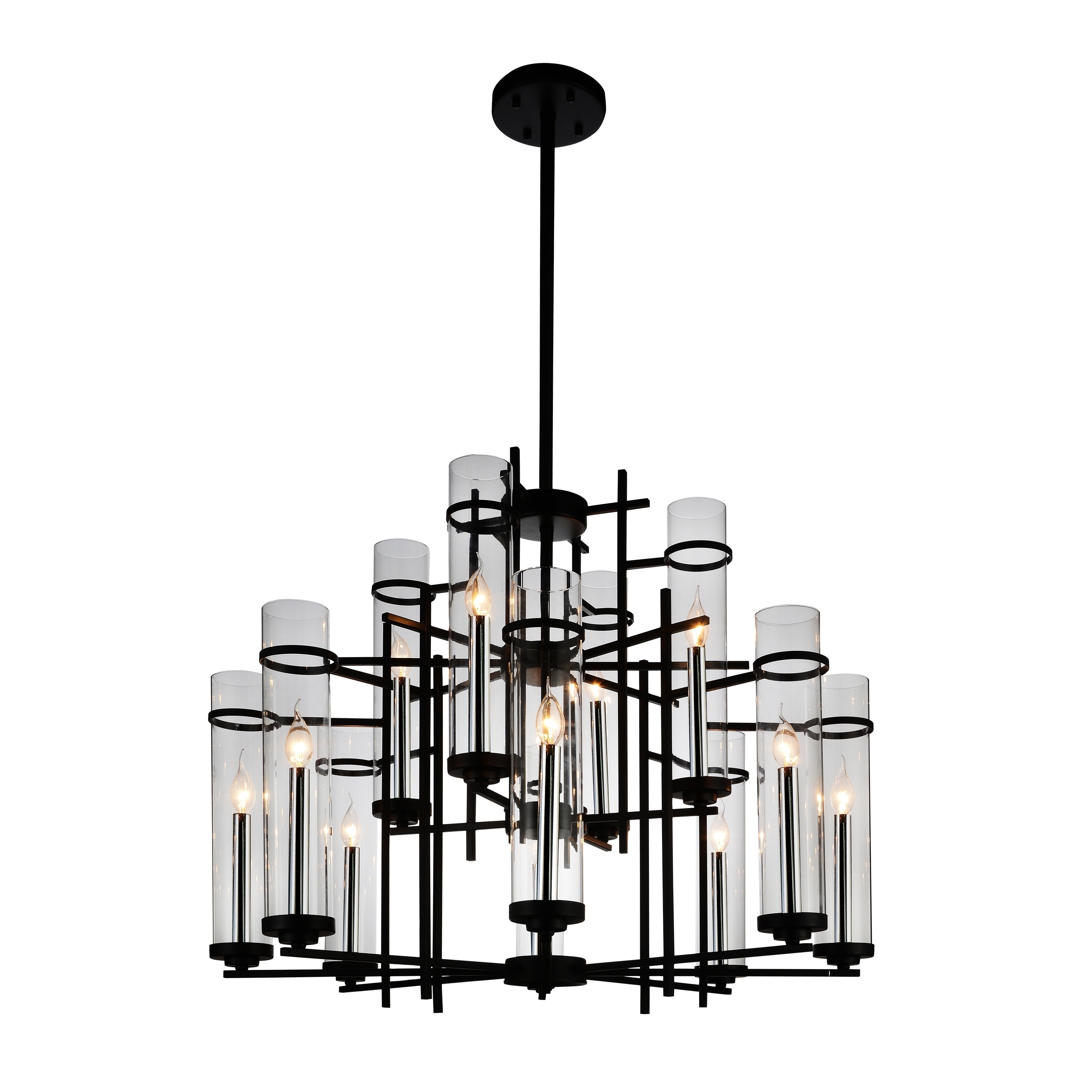 The Gray Barn Four Winds 12-light Chandelier with Black Finish - Chandeliers For Bedrooms by Overstock.com
