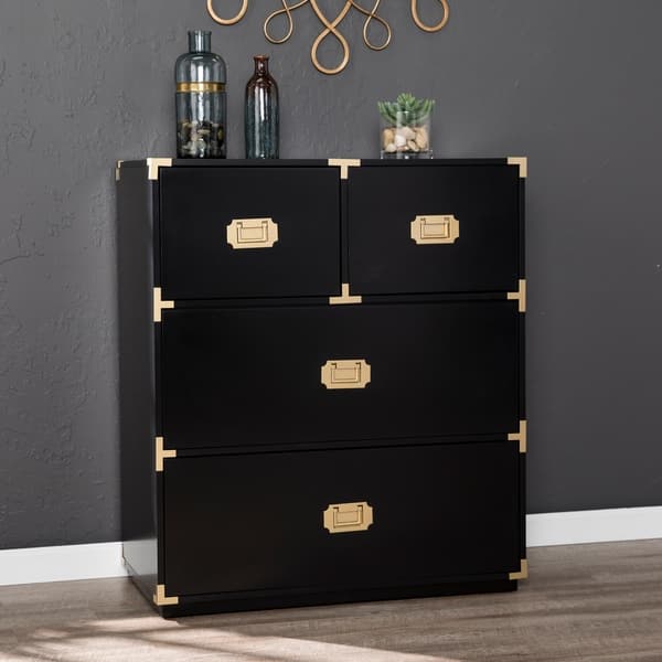 Shop Campaign 4 Drawer Accent Chest On Sale Overstock 22694233