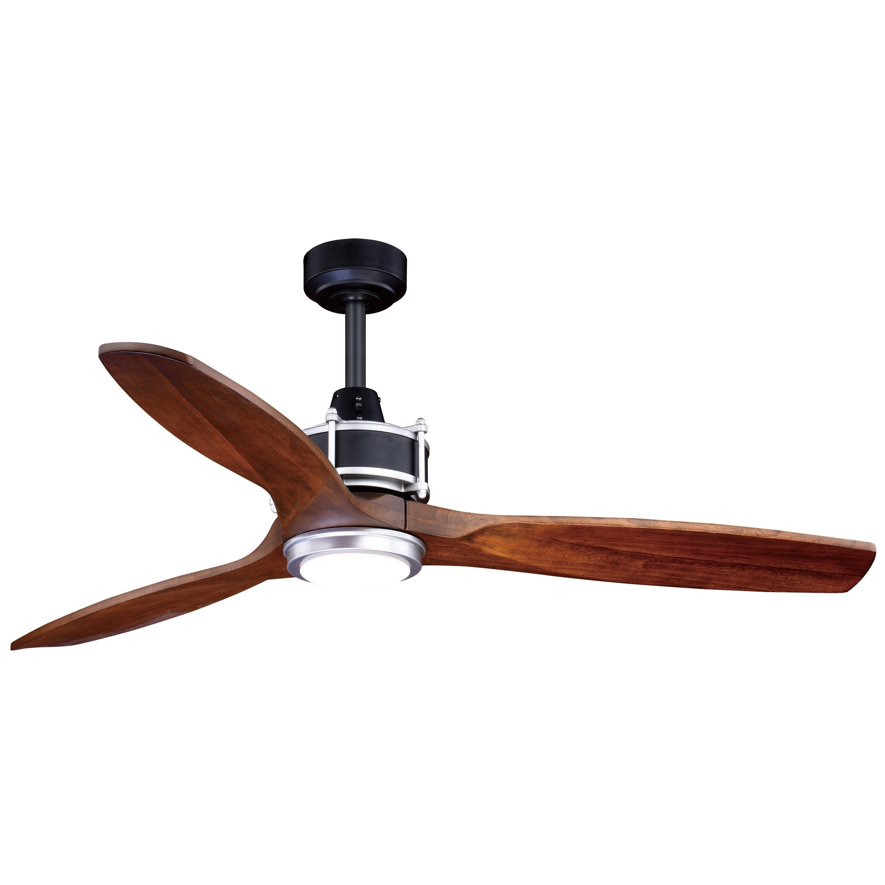 Curtiss 52 In Black Outdoor Ceiling Fan With Led Light Kit And Remote 52 In W X 21 75 In H X 52 In D