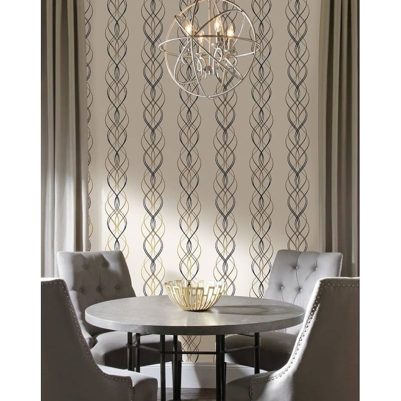 Cooper Aurora 56.9 Square Foot Geometric Modern Wallpaper