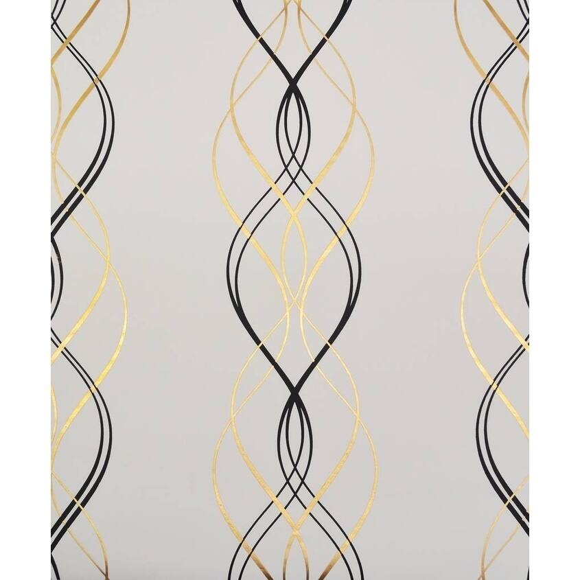 Cooper Aurora 56.9 Square Foot Geometric Modern Wallpaper