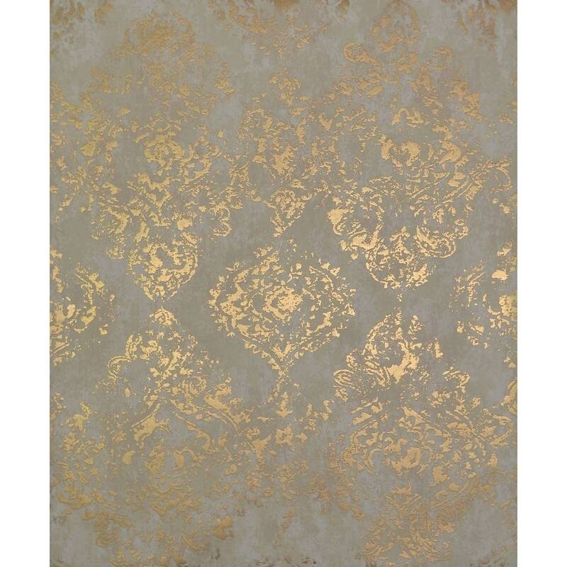 Cooper Stargazer Damask Pattern 56.9-Square Foot Wallpaper - 20.8 In. x 32.8 Ft. = 56.9 Sq. Ft.