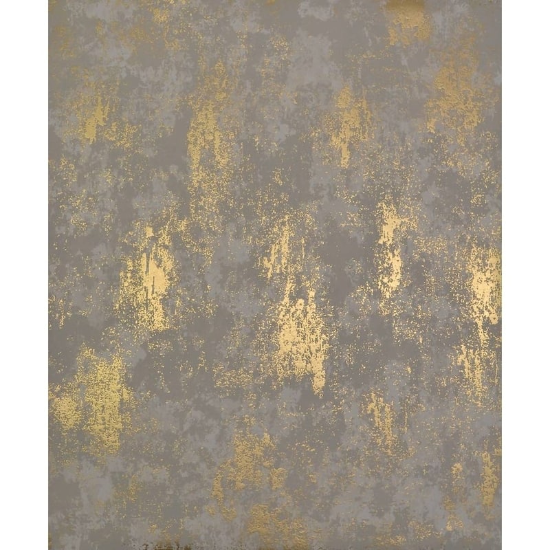 Cooper Nebula Wallpaper Roll (56.9 sq. ft.) - 20.8 In. x 32.8 Ft. = 56.9 Sq. Ft. - khaki/gold