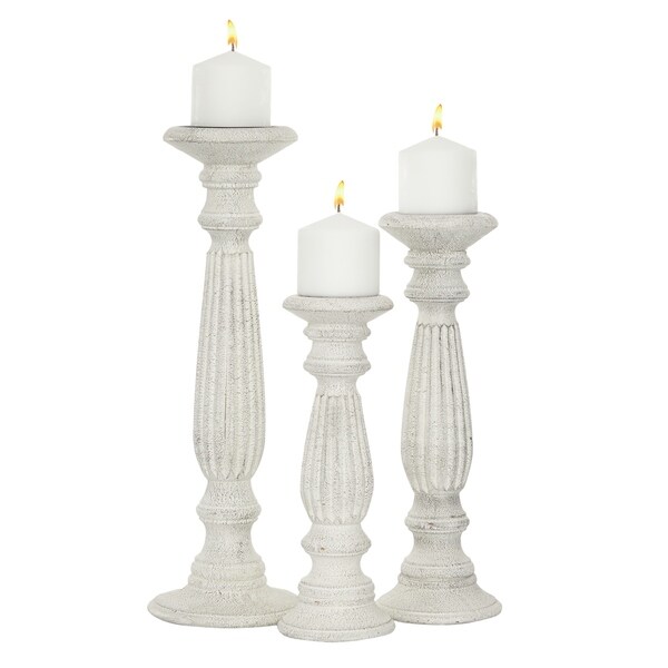 wooden pillar candle holders wholesale