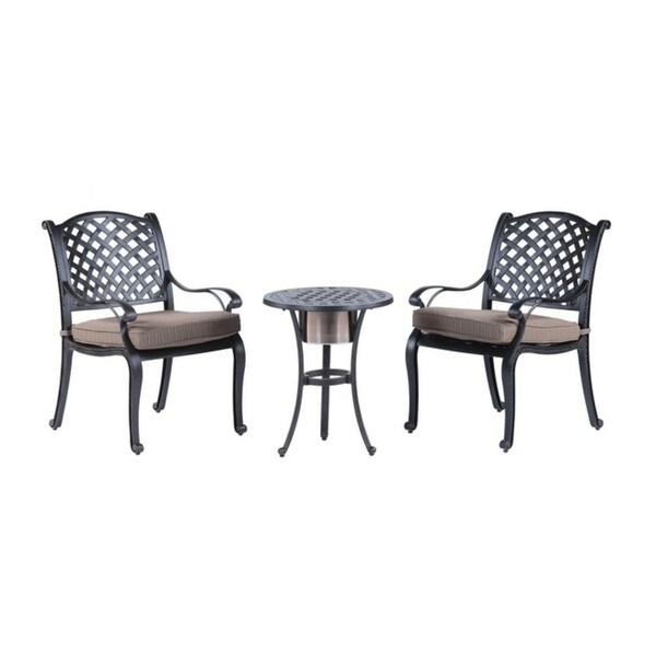 Havenside Home South Ponto 3 Piece Bistro Set 21 Ice Bucket Havenside Home South Ponto 3 Piece Bistro Set 21 Ice Bucket Table