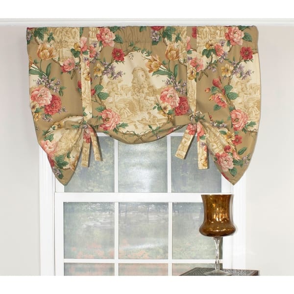 Rlf Home Antique Toile 50 Window Valance Overstock 22698053