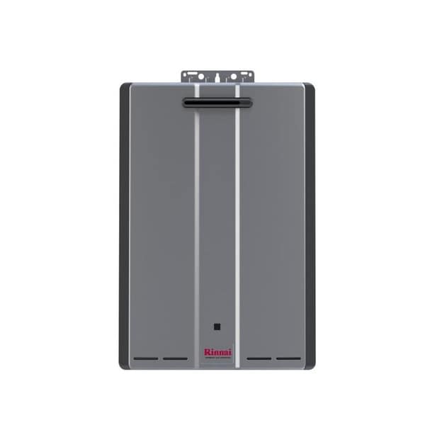 Rinnai Tankless Water Heater (Ext CTWH 180k Btu 10gpm max w/Valve) RU180eN Silver