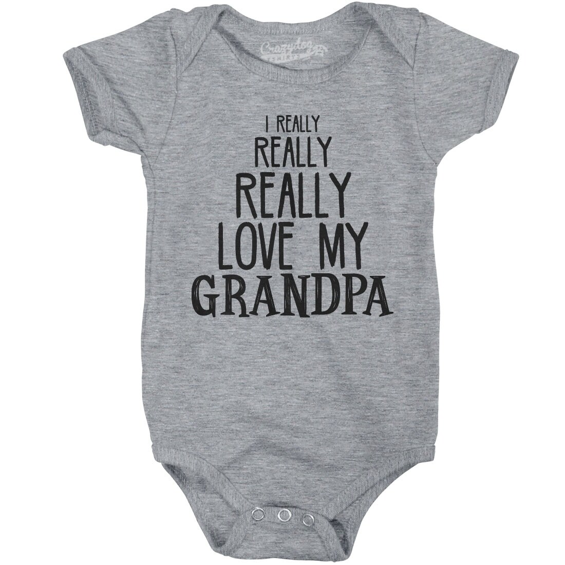 Crazy Dog Tshirts Baby-Enfant Creeper Who Needs Santa When You Have Grandpa Funny Christmas Bodysuit for Baby