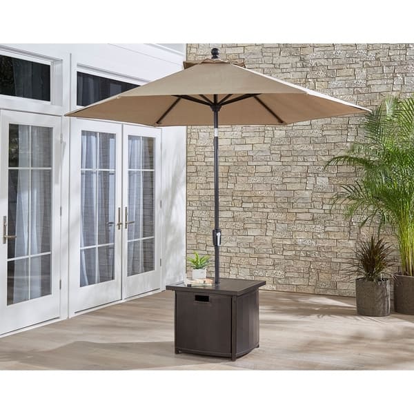 4 seater patio set with umbrella Havana 4 Seat Dining Set with 2.5m Parasol  LG OUTDOOR