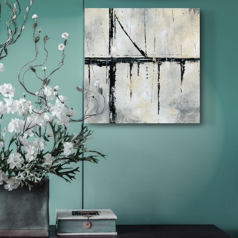 Urban Across Bridge Abstract by Nan Wrapped Canvas Painting Art Print