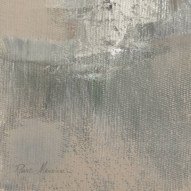 Shoreline Reflection Abstract I by Ruane Manning Wrapped Canvas Painting Art Print