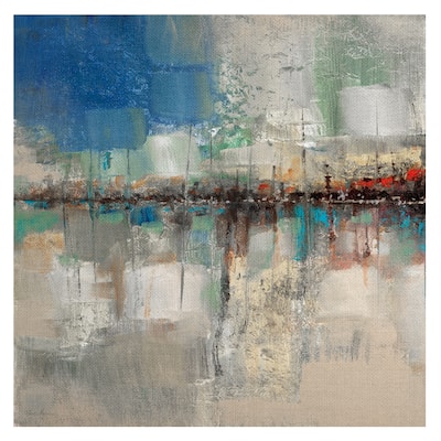 Shoreline Reflection Abstract I by Ruane Manning Wrapped Canvas Painting Art Print