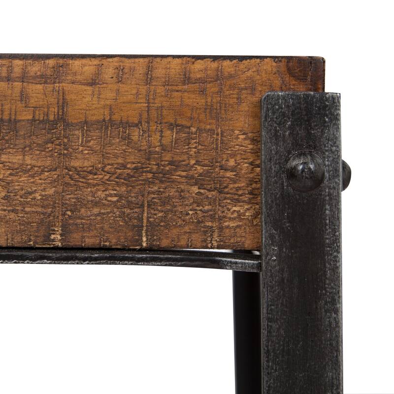 Kate and Laurel Marsh Wood and Metal Accent Table Set