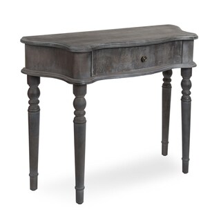 Kate and Laurel  Yamin Rustic Chic Slate Blue Distressed Wood Finish Console