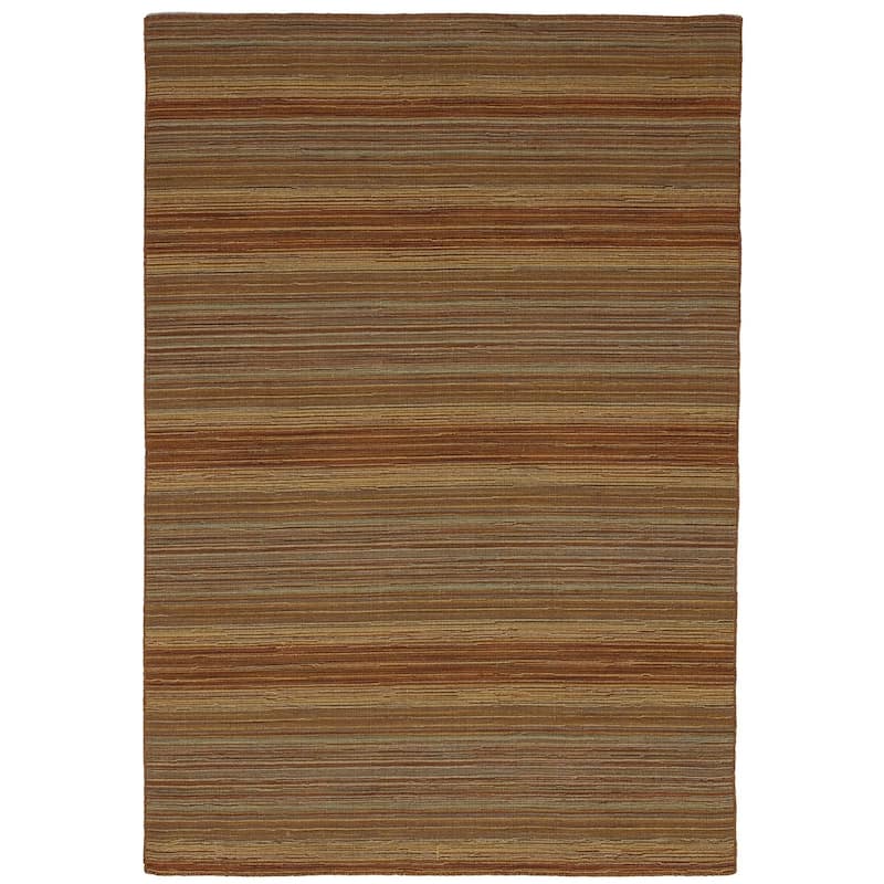 Flat-weave Manhattan Blue, Red Wool Kilim
